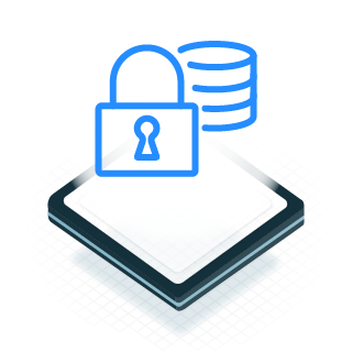 Icon of security of databases